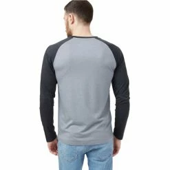 T-shirts TENTREE HENLEY CLASSIC LONGSLEEVE GREY HEATHER/METEORITE BLACK HEATHER 23 Gris -Vêtements casual Homme Soldes Boutique 9 118045 tcm2308 1555 03