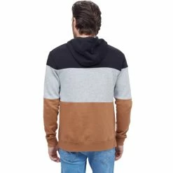 Sweatshirts TENTREE TREEFLEECE BLOCKED REYNARD HOODIE METEORITE BLACK/HI RISE GREY HEATHER/FOXTROT BROWN 23 Noir / Gris / Marron -Vêtements casual Homme Soldes Boutique 9 118051 tcm2787 2095 03