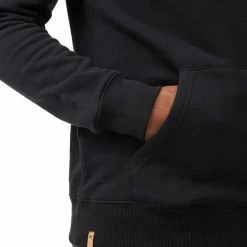 Sweatshirts TENTREE TREEFLEECE GOLDEN SPRUCE HOODIE METEORITE BLACK/WHITE EMB 23 Noir -Vêtements casual Homme Soldes Boutique 9 118110 tcm5231 2329 04