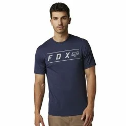 T-shirts FOX PINNACLE SS TECH TEE HEATHER DEEP COBALT 23 Bleu