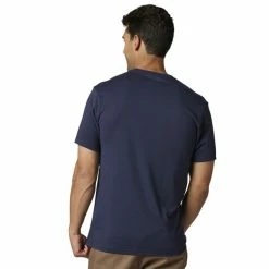 T-shirts FOX PINNACLE SS TECH TEE HEATHER DEEP COBALT 23 Bleu -Vêtements casual Homme Soldes Boutique 9 118216 28647 493 03