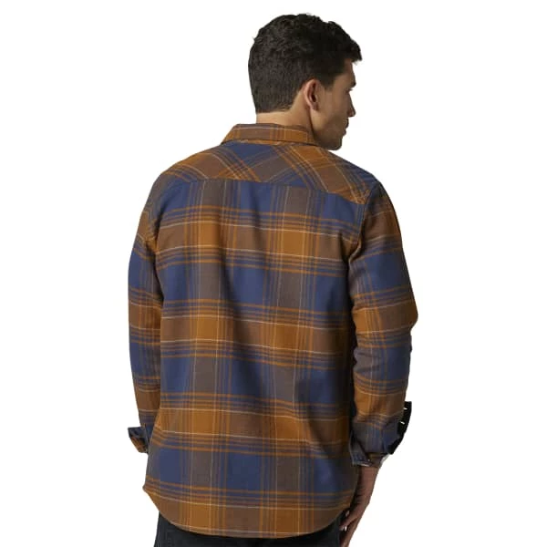 Chemises FOX TRAILDUST 2.0 FLANNEL DEEP COBALT 23 Marron / Bleu 4 Chemises FOX TRAILDUST 2.0 FLANNEL DEEP COBALT 23 Marron / Bleu – Image 2