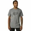 T-shirts FOX LEGACY FOX HEAD SS TEE HEATER GRAPHIC 23 Gris -Vêtements casual Homme Soldes Boutique 9 118223 28990 185 01