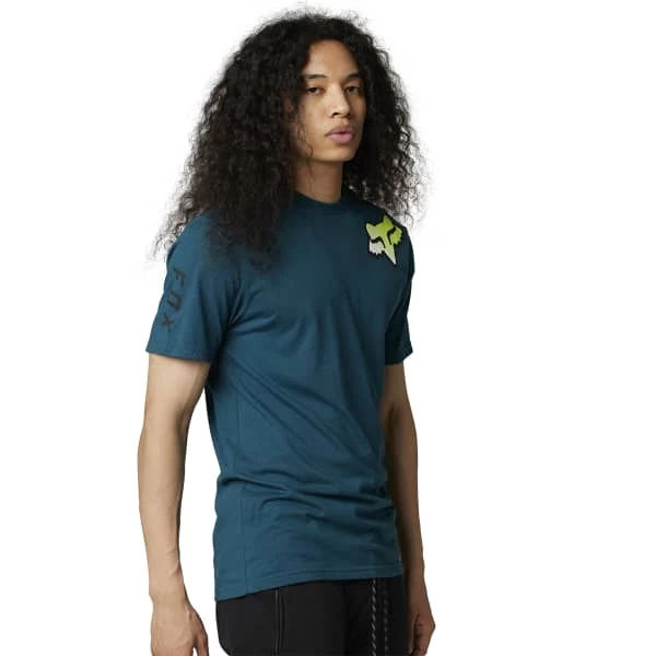 T-shirts FOX TOKSYK SS PREM TEE HEATHER MAUI BLUE 23 Bleu 4 T-shirts FOX TOKSYK SS PREM TEE HEATHER MAUI BLUE 23 Bleu – Image 2