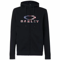 Sweatshirts OAKLEY BARK FZ HOODIE 2.0 BLK/AMERICAN FLAG 23 Noir