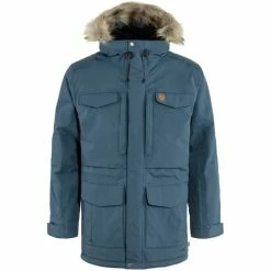 FJALLRAVEN Vestes FJÄLLRÄVEN NUUK PARKA M MOUNTAIN BLUE 23 Bleu