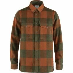 FJALLRAVEN Chemises FJÄLLRÄVEN CANADA SHIRT M AUTUMN LEAF LAUREL GREEN 23 Marron / Orange