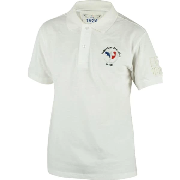 Polos FFS POLO MANCHES COURTES FFS 23 Blanc 3 Polos FFS POLO MANCHES COURTES FFS 23 Blanc