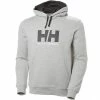 Sweatshirts HELLY HANSEN LOGO HOODIE GREY MELANGED 23 Gris -Vêtements casual Homme Soldes Boutique 9 38128 logo hoodie grey melanged 33977 949 01