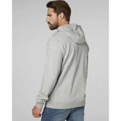 Sweatshirts HELLY HANSEN LOGO HOODIE GREY MELANGED 23 Gris -Vêtements casual Homme Soldes Boutique 9 38128 logo hoodie grey melanged 33977 949 04
