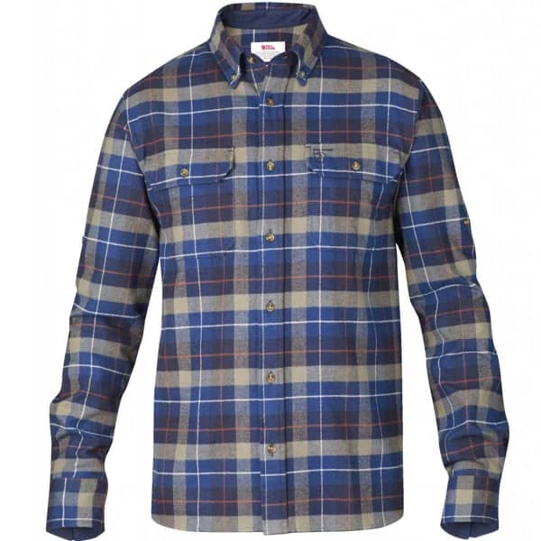 FJALLRAVEN Chemises FJÄLLRÄVEN SINGI HEAVY FLANNEL SHIRT NAVY 23 Bleu / Gris 3 FJALLRAVEN Chemises FJÄLLRÄVEN SINGI HEAVY FLANNEL SHIRT NAVY 23 Bleu / Gris