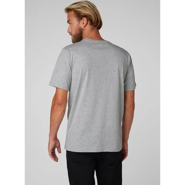 T-shirts HELLY HANSEN HH LOGO T-SHIRT GREY MELANGE 23 Gris 6 T-shirts HELLY HANSEN HH LOGO T-SHIRT GREY MELANGE 23 Gris – Image 4