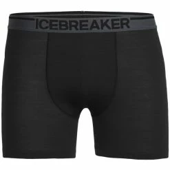 Sous Vêtements ICEBREAKER MENS ANATOMICA BOXERS BLACK 23 Noir