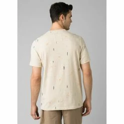 T-shirts PRANA AUXI CREW - SLIM STONE FISH 20 Beige -Vêtements casual Homme Soldes Boutique 9 72807 auxi crew slim stone fish m11191489 sf 03