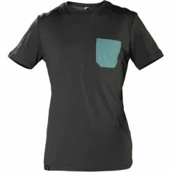 T-shirts SNAP MONOCHROME POCKET T-SHIRT LIGHT BLACK 22 Vert / Gris