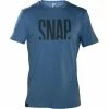 T-shirts SNAP LOGO T-SHIRT STEEL BLUE 22 Bleu -Vêtements casual Homme Soldes Boutique 9 73455 logo t shirt steel blue mt0004 010 01