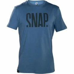 T-shirts SNAP LOGO T-SHIRT STEEL BLUE 22 Bleu