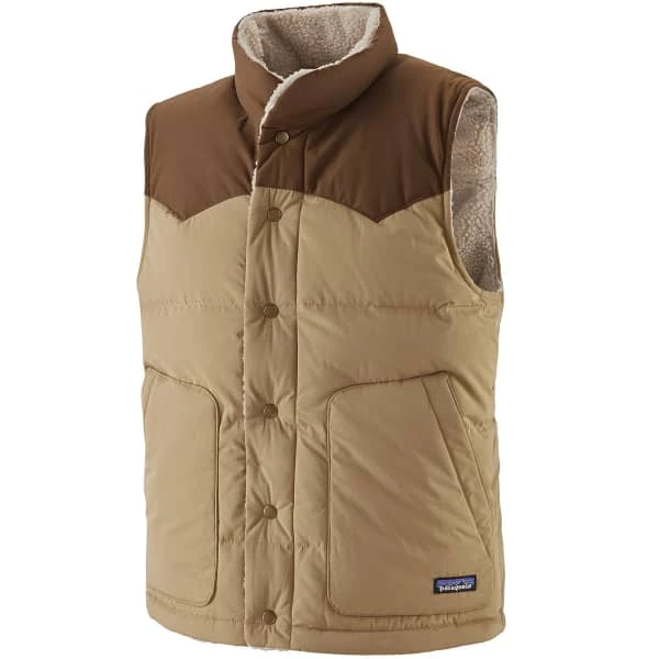 Vestes PATAGONIA M'S REVERSIBLE BIVY DOWN VEST CLASSIC TAN 23 Marron / Beige 5 Vestes PATAGONIA M'S REVERSIBLE BIVY DOWN VEST CLASSIC TAN 23 Marron / Beige – Image 3