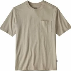 T-shirts PATAGONIA M'S ORGANIC COTTON MW POCKET TEE PUMICE 22 Beige