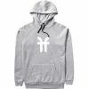 Sweatshirts FACTION LOGO HOODIE CLOUDY GREY 21 Gris -Vêtements casual Homme Soldes Boutique 9 78292 fcsgw21 lghd gc 01