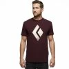 T-shirts BLACK DIAMOND SS CHALKED UP TEE PORT 23 Rouge -Vêtements casual Homme Soldes Boutique 9 79156 ss chalked up tee port apuo95 pr 01