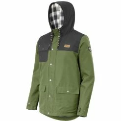 Vestes PICTURE JACK JKT ARMY GREEN 21 Vert / Noir