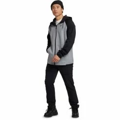 Sweatshirts BURTON M CROWN WPF FZ GRYHTR/TRUBLK 22 Gris / Noir -Vêtements casual Homme Soldes Boutique 9 80668 m crown wpf fz gryhtr trublk 22023100 022 05