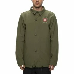 Vestes 686 MNS WATERPROOF COACHES JACKET SURPLUS GREEN 21 Vert