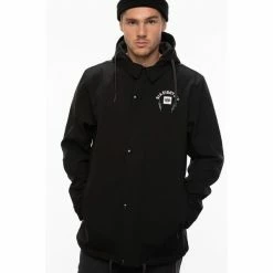 Vestes 686 MNS WATERPROOF COACHES JACKET BLACK 21 Noir -Vêtements casual Homme Soldes Boutique 9 80861 mns waterproof coaches jacket black m0wcst01 blk 03