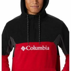 Sweatshirts COLUMBIA COLUMBIA LODGE™ II FLEECE HOODIE MOUNTAIN RED BLACK 21 Rouge / Noir -Vêtements casual Homme Soldes Boutique 9 84201 1918863613 03
