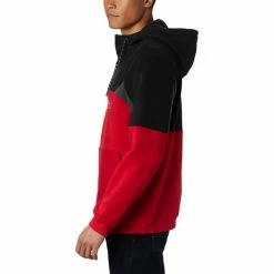 Sweatshirts COLUMBIA COLUMBIA LODGE™ II FLEECE HOODIE MOUNTAIN RED BLACK 21 Rouge / Noir -Vêtements casual Homme Soldes Boutique 9 84201 1918863613 04
