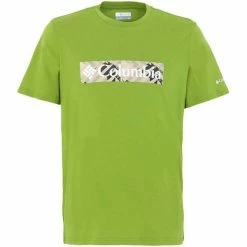 T-shirts COLUMBIA M RAPID RIDGE™ GRAPHIC TEE MATCHA CSC FRAM 21 Vert