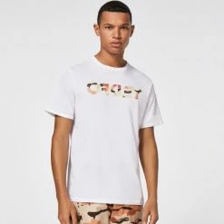 T-shirts OAKLEY MARK II TEE WHITE/B1B CAMO 22 Blanc -Vêtements casual Homme Soldes Boutique 9 84759 457133 9aq 04