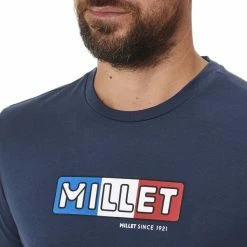 T-shirts MILLET M 1921 TS SS M SAPHIR 23 Bleu -Vêtements casual Homme Soldes Boutique 9 84827 m 1921 ts ss m saphir miv9316 7317 04