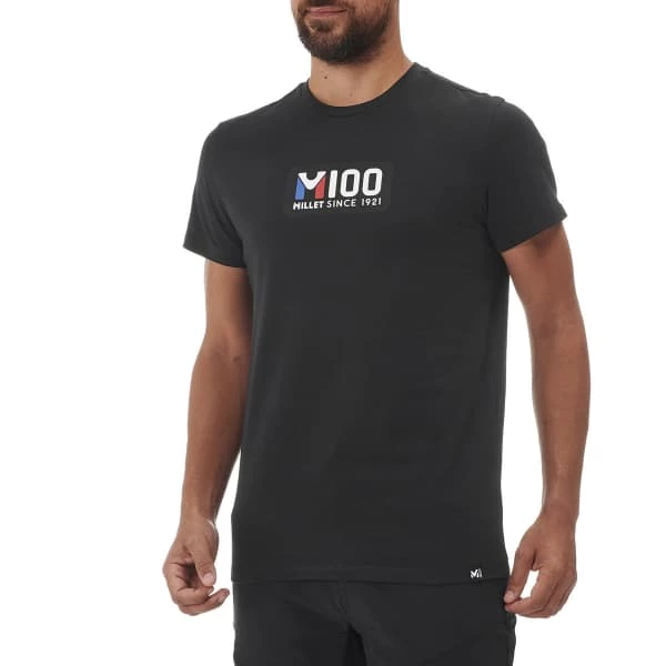 T-shirts MILLET M100 TS SS M BLACK 23 Noir 4 T-shirts MILLET M100 TS SS M BLACK 23 Noir – Image 2
