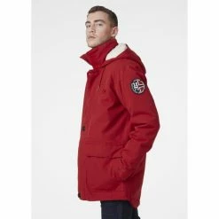 Vestes HELLY HANSEN 1877 PARKA RED 21 Rouge -Vêtements casual Homme Soldes Boutique 9 84856 1877 parka red 53333 162 03