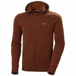 Sweatshirts HELLY HANSEN POWER STRETCH PRO GLACIER HOOD REDWOOD MELANGE 21 Marron