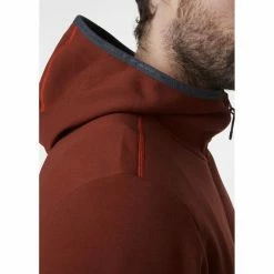 Sweatshirts HELLY HANSEN POWER STRETCH PRO GLACIER HOOD REDWOOD MELANGE 21 Marron -Vêtements casual Homme Soldes Boutique 9 84936 power stretch pro glacier hood redwood melange 51886 793 06