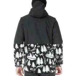 Vestes PICTURE SIMON JKT CAMP MEN 21 Blanc / Noir -Vêtements casual Homme Soldes Boutique 9 85294 smt065 a 04