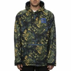 Vestes 686 MENS WATERPROOF HOODY SUB YELLOW WOODSTOCK 21 Noir / Vert / Jaune