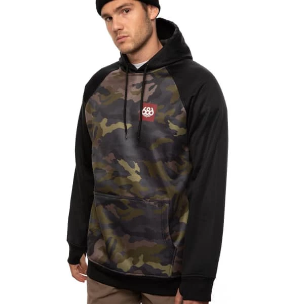 Sweatshirts 686 MNS BONDED FLC PULLOVER HOODY SURPLS UTLTY CAMO CLBLK 21 Noir / Marron / Vert 6 Sweatshirts 686 MNS BONDED FLC PULLOVER HOODY SURPLS UTLTY CAMO CLBLK 21 Noir / Marron / Vert – Image 4