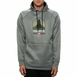 Sweatshirts 686 MNS BONDED FLC PULLOVER HOODY GOBLIN BLUE 21 Gris