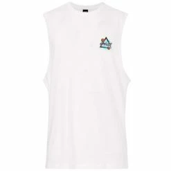 Débardeurs OAKLEY SPACE POLYGON SLEEVELESS T WHITE 21 Blanc
