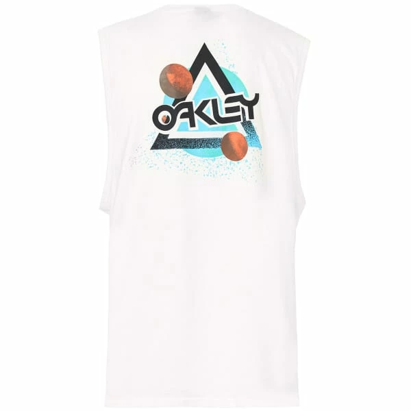 Débardeurs OAKLEY SPACE POLYGON SLEEVELESS T WHITE 21 Blanc 4 Débardeurs OAKLEY SPACE POLYGON SLEEVELESS T WHITE 21 Blanc – Image 2