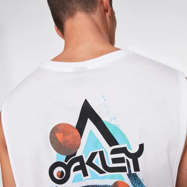 Débardeurs OAKLEY SPACE POLYGON SLEEVELESS T WHITE 21 Blanc 7 Débardeurs OAKLEY SPACE POLYGON SLEEVELESS T WHITE 21 Blanc – Image 5
