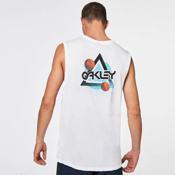 Débardeurs OAKLEY SPACE POLYGON SLEEVELESS T WHITE 21 Blanc 8 Débardeurs OAKLEY SPACE POLYGON SLEEVELESS T WHITE 21 Blanc – Image 6