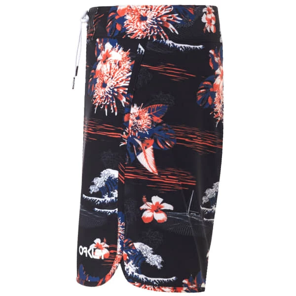 Boardshorts OAKLEY TROPICAL BLOOM 18 BOARDSHORT BLACK HAWAI 21 Noir / Orange 5 Boardshorts OAKLEY TROPICAL BLOOM 18 BOARDSHORT BLACK HAWAI 21 Noir / Orange – Image 3