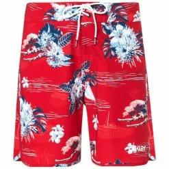 Boardshorts OAKLEY TROPICAL BLOOM 18 BOARDSHORT REDLINE HAWAI 21 Rouge / Bleu