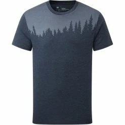 T-shirts TENTREE M JUNIPER CLASSIC T-SHIRT DRESS BLUE HEATHER 23 Bleu