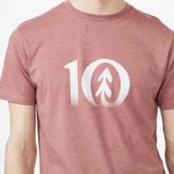 T-shirts TENTREE M FADE TEN T-SHIRT BURLWOOD PINK HEATHER 21 Rose -Vêtements casual Homme Soldes Boutique 9 89262 tcm3408 1605 03